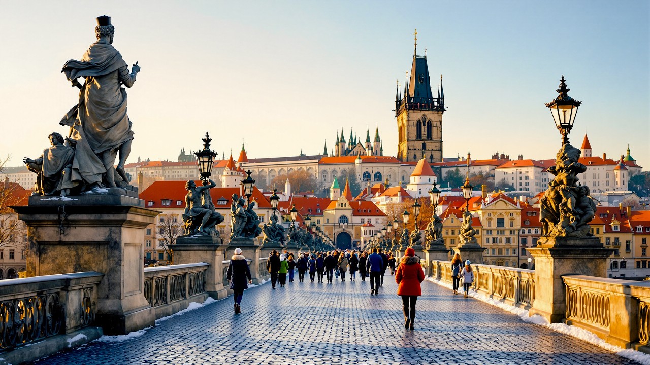 Prag – broar, borgar och kvällar längs Moldau